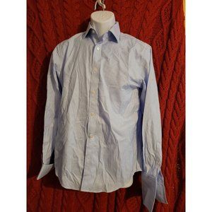 T. M. Lewin Slim Fit Blue/White French Cuff